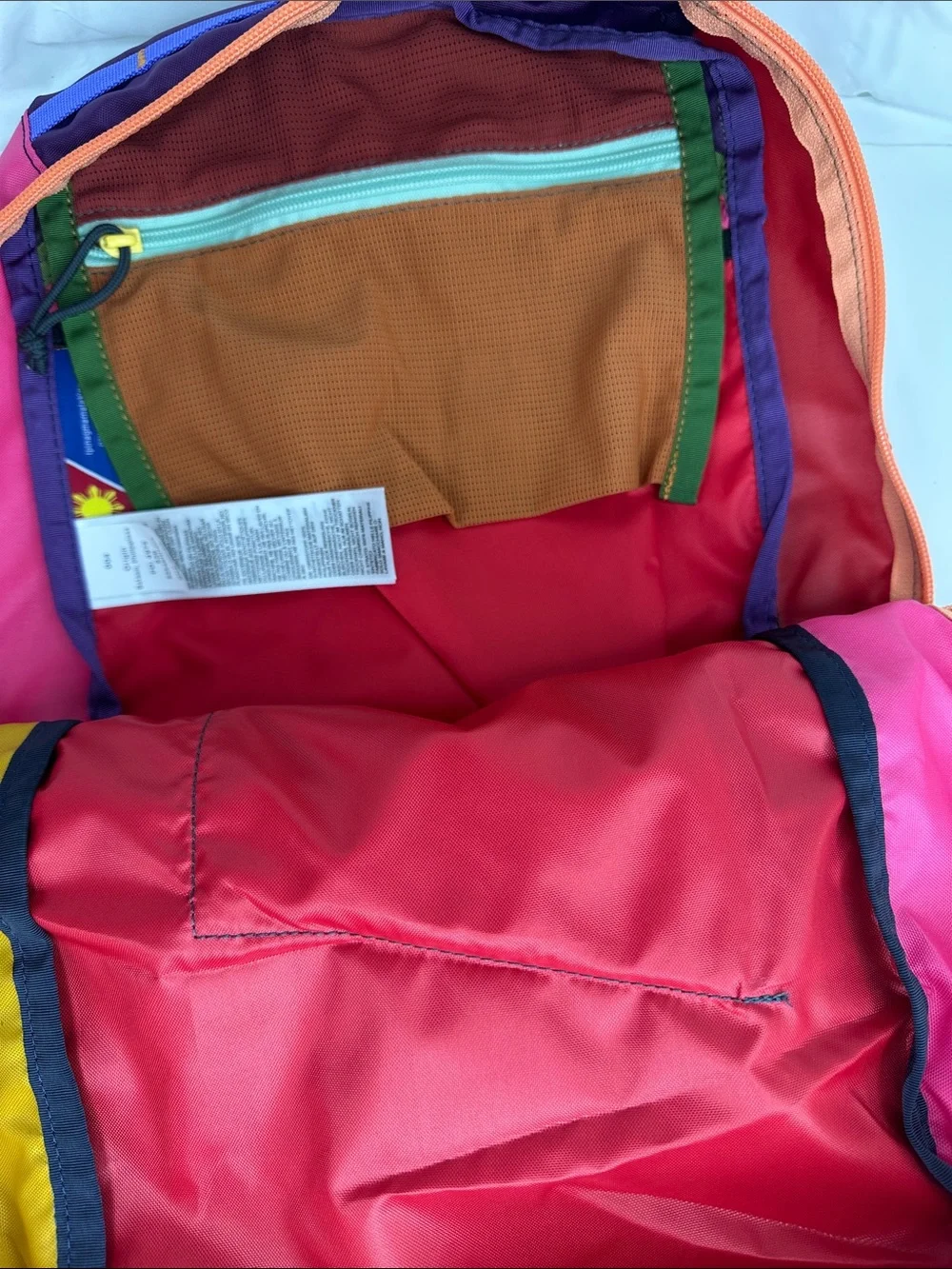 Cotopaxi Batac Del Día 16L Backpack One-of-a-Kind Multicolor Lightweight Daypack